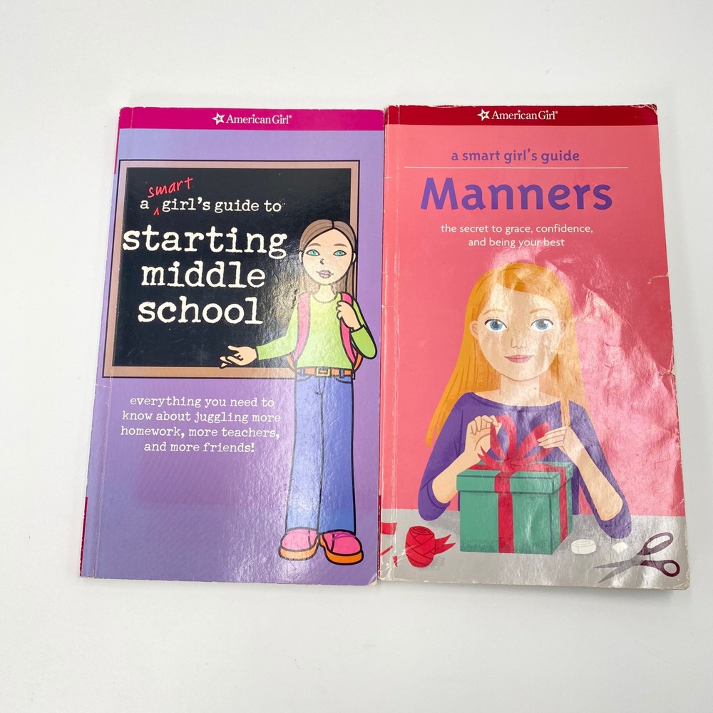 American Girl Smart Girl Guides Starting Middle School Manners Books Set 2